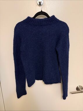 Tibi Mock Neck Alpaca Blend Sweater